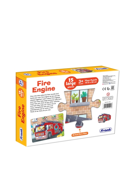Frank Kids Fire Engine - 15 Pieces Floor Puzzle For Age 3+ Years - Image 3