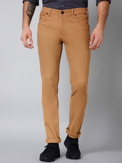 Cantabil Men Mid-Rise Clean Look Cotton Jeans