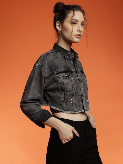 Belliskey Crop Denim Jacket - Image 5