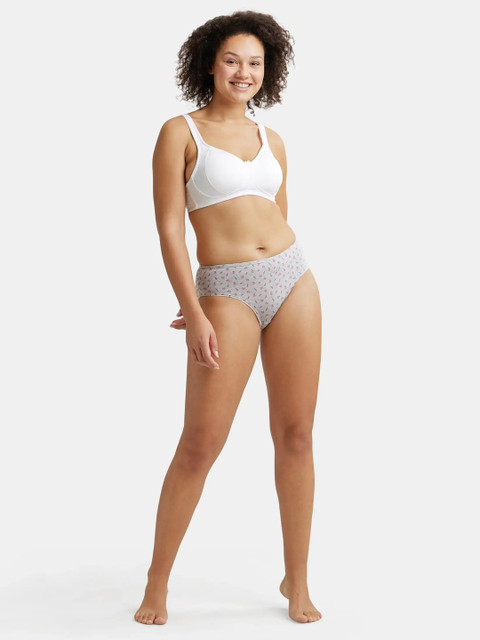 Jockey Plus Size Wirefree Non Padded Super Combed Cotton Full Coverage Bra-ES24 - Image 5