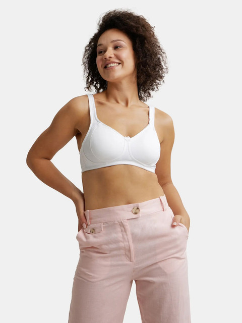 Jockey Plus Size Wirefree Non Padded Super Combed Cotton Full Coverage Bra-ES24 - Image 6