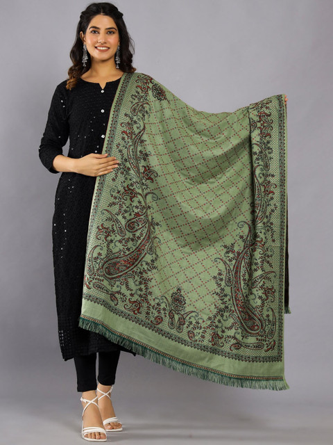 HANDICRAFT PALACE Kashmiri Kani Ethnic Motif Woven Design Shawl