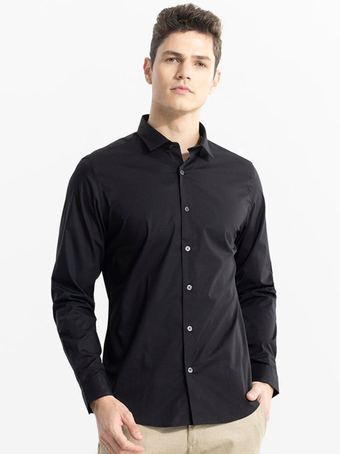Snitch Classic Slim Fit Pure Cotton Casual Shirt