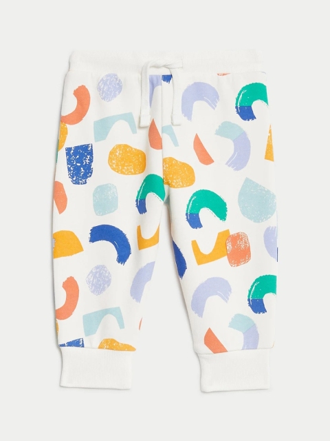 Marks & Spencer Boys Graphic Printed Regular Fit Cotton Joggers