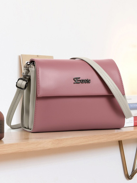 Exotic Colourblocked Structured Sling Bag