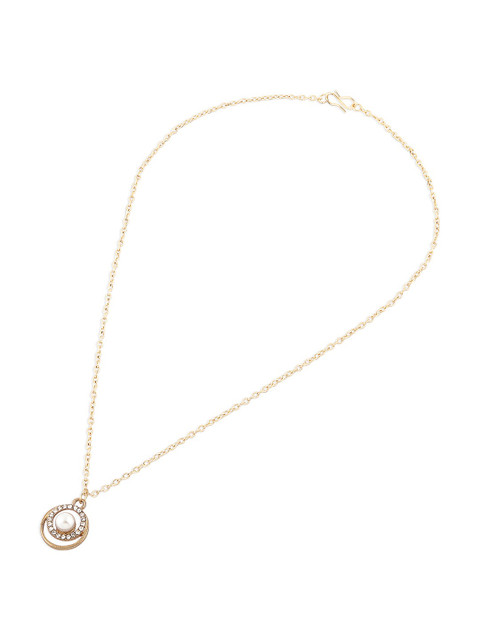 Zaveri Pearls Gold-Plated Minimal Necklace - Image 6