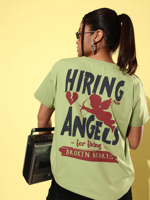 Difference of Opinion Women Printed Boxy T-shirt