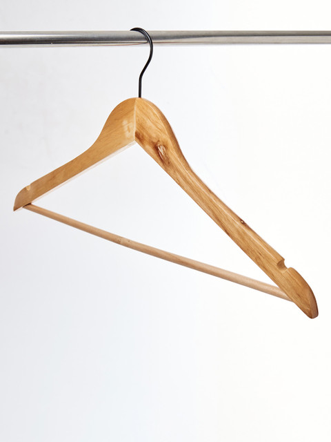 Home Centre Pacific Winston Set Of 8 Wooden Clothes Hangers - Image 2