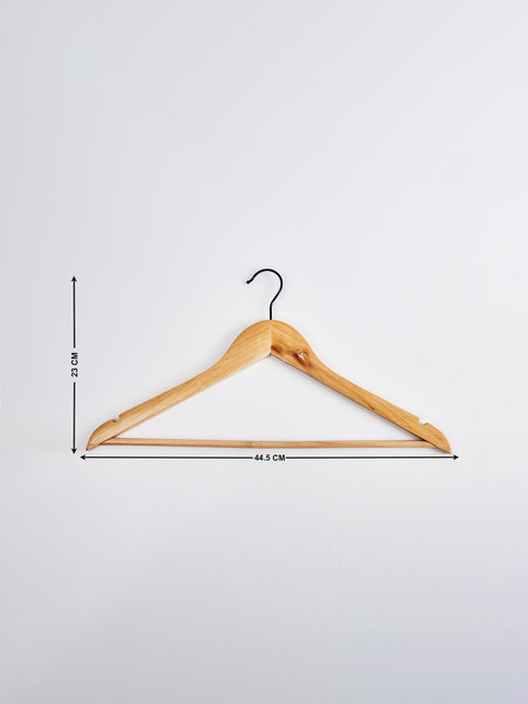 Home Centre Pacific Winston Set Of 8 Wooden Clothes Hangers - Image 7
