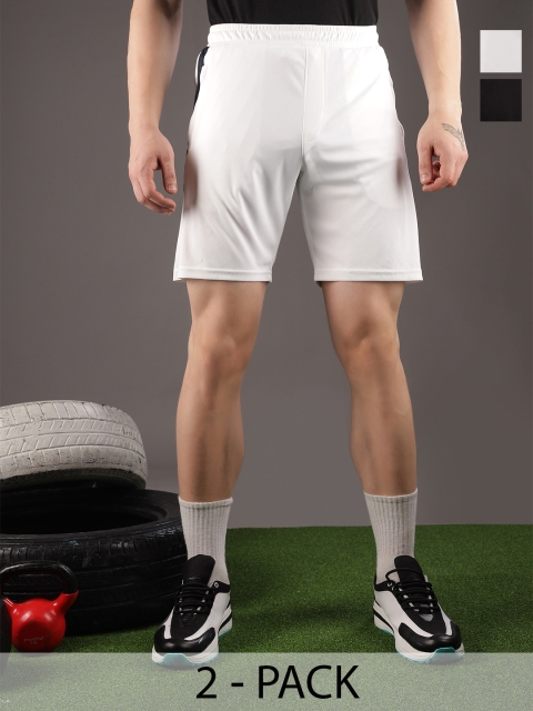 Force NXT Men Microfiber Anti Viral Anti Odour Cool Pack Of 2 Sports Shorts