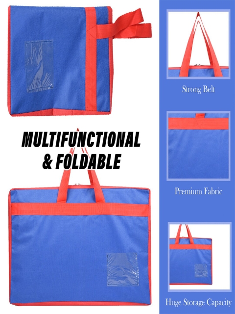 Kuber Industries Colourblocked Rexine Foldable Clothing Travel Storage Duffle Bag - Image 3
