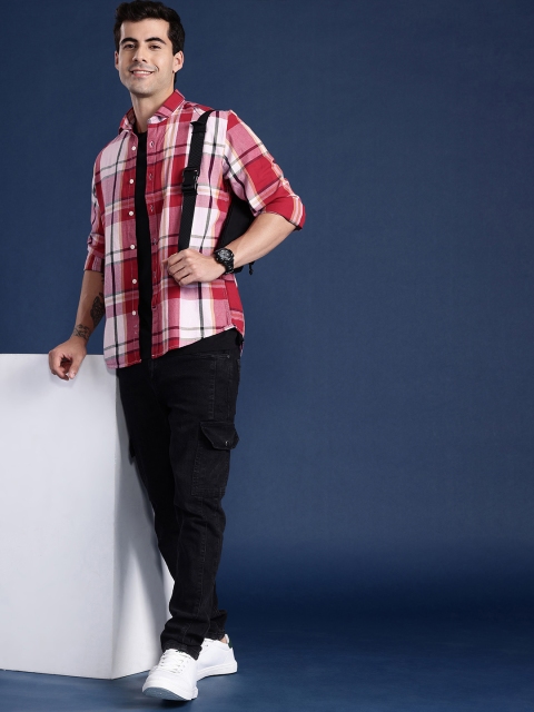 Mast & Harbour Checked Pure Cotton Casual Shirt - Image 6