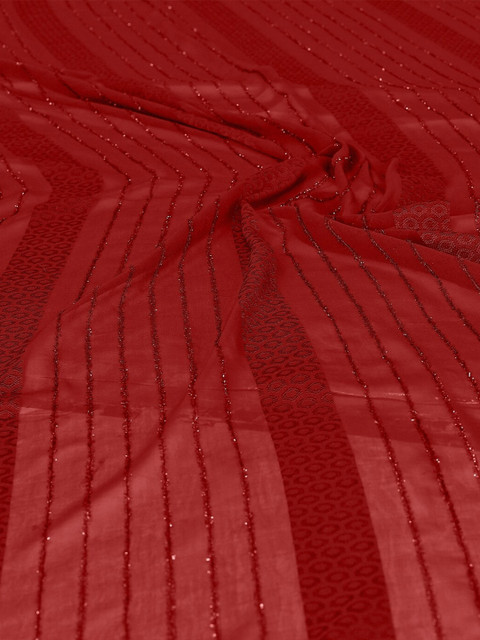 KALINI Maroon Embellished Saree - Image 6