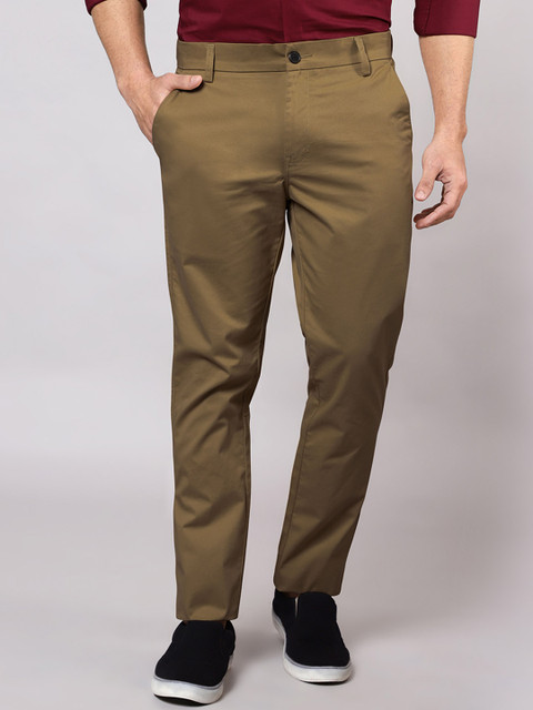 Beyoung Men Slim Fit Mid Rise Trousers