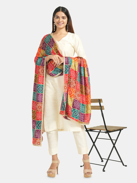 HELLA FASHIONS Printed Block Print Dupatta