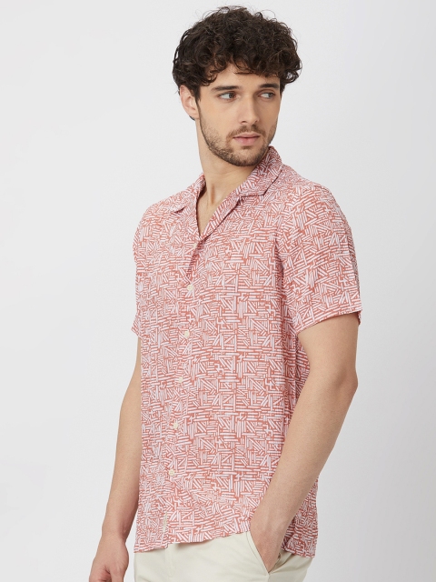 Mufti Printed Slim Fit Classic Casual Shirt - Image 3