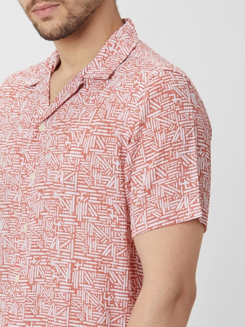 Mufti Printed Slim Fit Classic Casual Shirt - Image 2