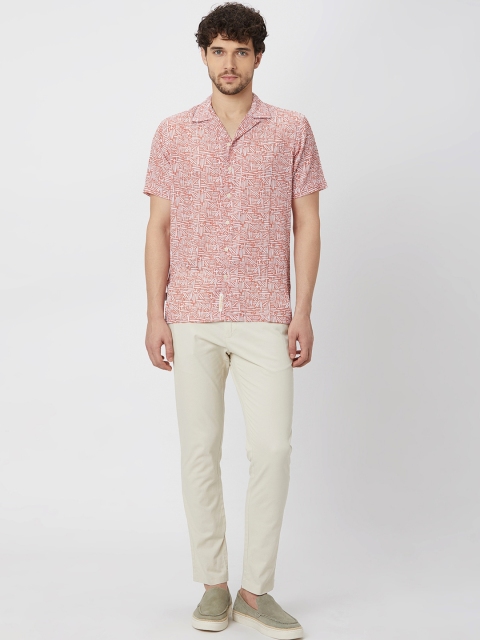Mufti Printed Slim Fit Classic Casual Shirt - Image 5