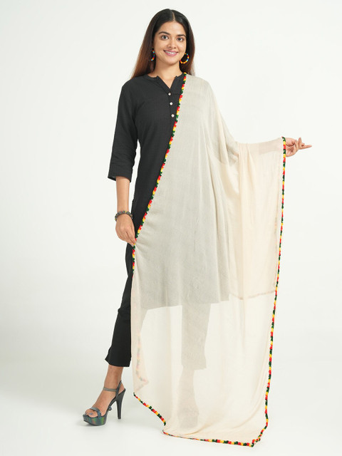 HELLA FASHIONS Taping Border Dupatta