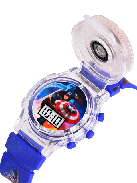 Shocknshop Kids Captain America Printed Multi Function Digital Watch WCH101 - Image 2