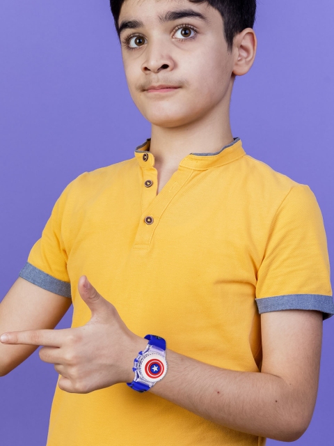 Shocknshop Kids Captain America Printed Multi Function Digital Watch WCH101 - Image 6