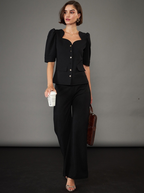 SASSAFRAS worklyf Women High-Rise Bootcut Trousers - Image 4