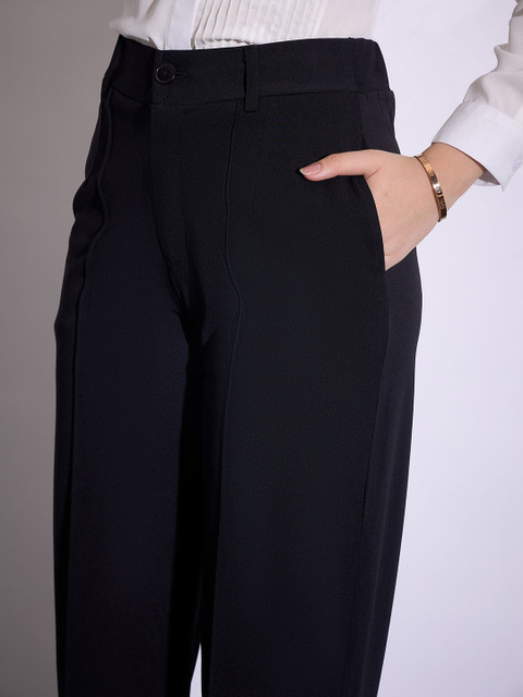 SASSAFRAS worklyf Women Formal Parallel Trousers - Image 6