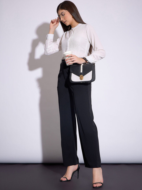 SASSAFRAS worklyf Women Formal Parallel Trousers - Image 5