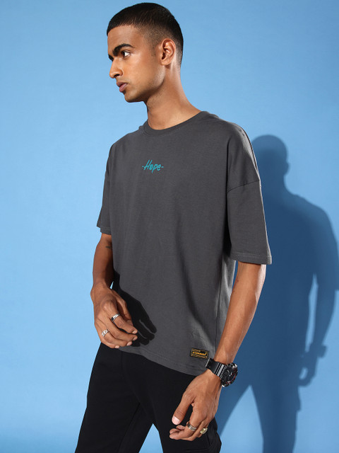 Stormborn Men Graphic Printed Drop-Shoulder Sleeves Oversized Pure Cotton T-shirt - Image 4