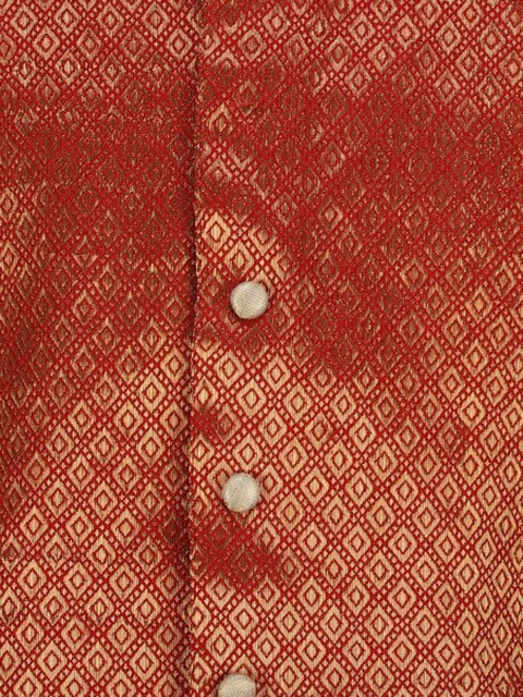 A Little Fable Boys Woven Design Nehru Jacket - Image 3