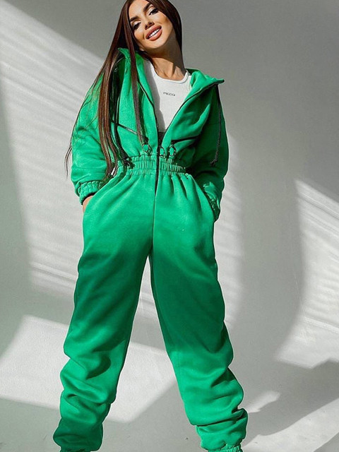 LULU & SKY Hooded Gathered Detailed Jumpsuit