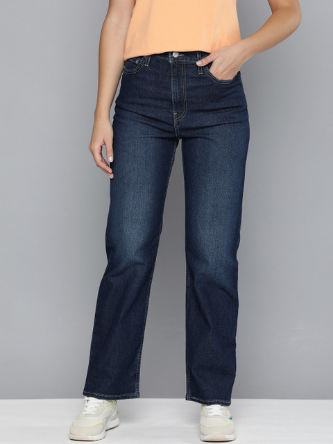Levis Women Straight Fit High-Rise Light Fade Stretchable Jeans
