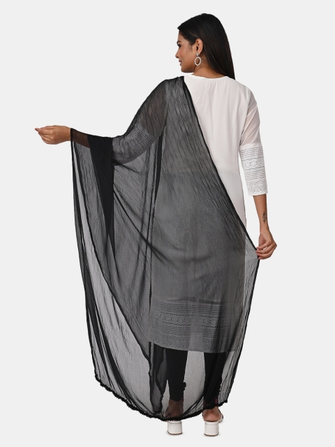 HELLA FASHIONS Solid Silk Dupatta - Image 4