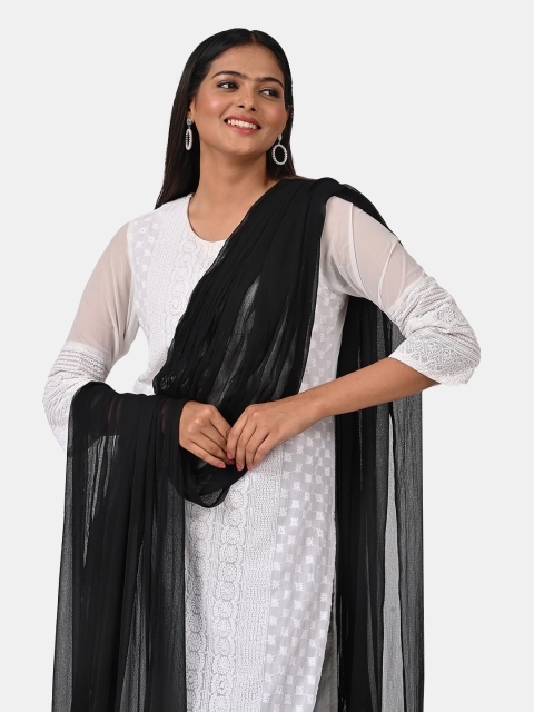 HELLA FASHIONS Solid Silk Dupatta - Image 2