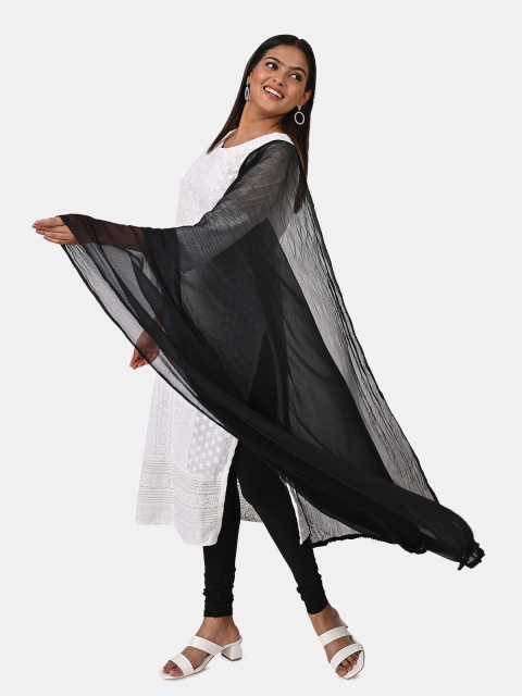 HELLA FASHIONS Solid Silk Dupatta - Image 5