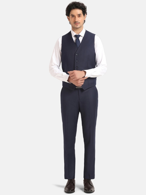 Blackberrys Striped Slim-Fit Single Breasted Three-Piece Suits - Image 6