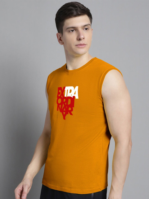 Friskers Typography Printed Bio Wash Slim Fit Pure Cotton Sports T-shirt - Image 4
