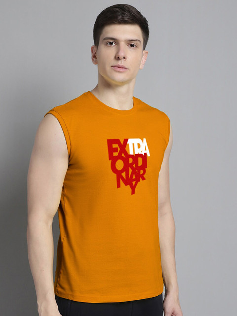 Friskers Typography Printed Bio Wash Slim Fit Pure Cotton Sports T-shirt - Image 3