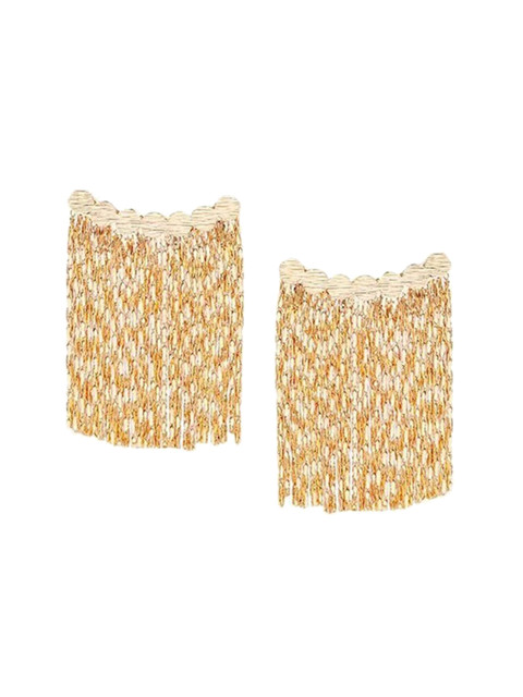 Shining Diva Fashion Gold-Plated Drop Earrings - Image 4