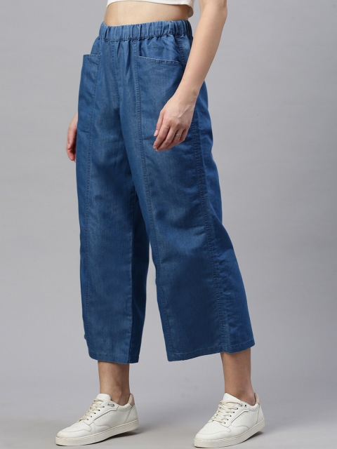 De Moza Women Loose Fit High-Rise Culottes - Image 3