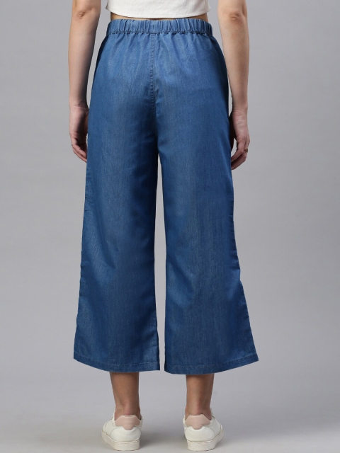 De Moza Women Loose Fit High-Rise Culottes - Image 4