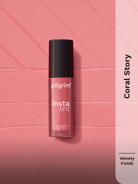 Pilgrim Lightweight Insta 3 in 1 Lip Cheek & Eye Tint - 2.5ml - Coral Story - 02