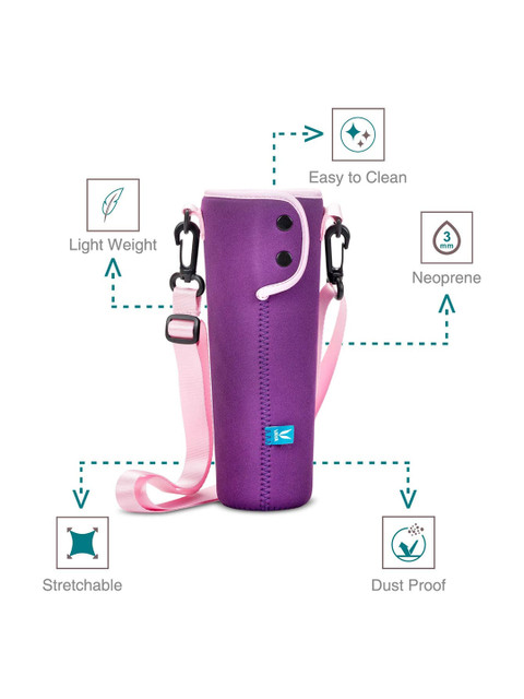 Vaya Purple Water Bottle Cover for Drynk - 600 ml - Image 2