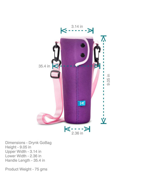 Vaya Purple Water Bottle Cover for Drynk - 600 ml - Image 5