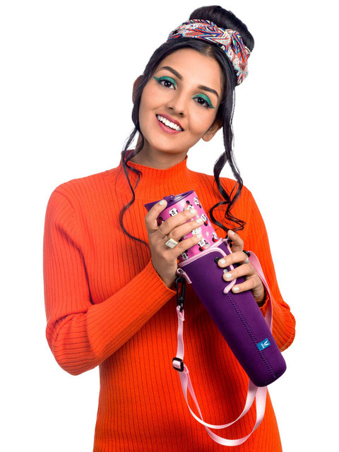 Vaya Purple Water Bottle Cover for Drynk - 600 ml - Image 3