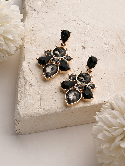 Accessorize London Women's Mixed Shape Stone Drop Earring