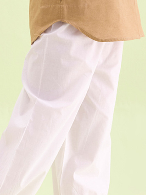 Go Colors Pure Cotton Pleated Loose-Fit Salwar - Image 5