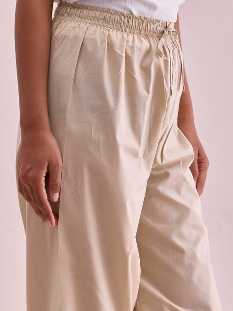 Go Colors Women Pure Cotton Loose-Fit Cropped Salwar - Image 5