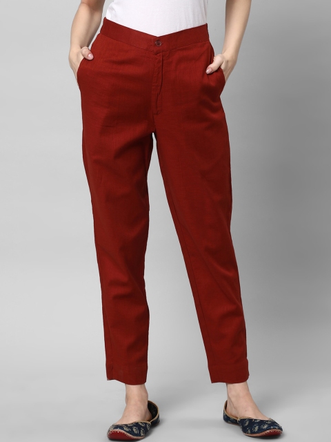 KAMI KUBI Women Straight Fit Ethnic Trousers