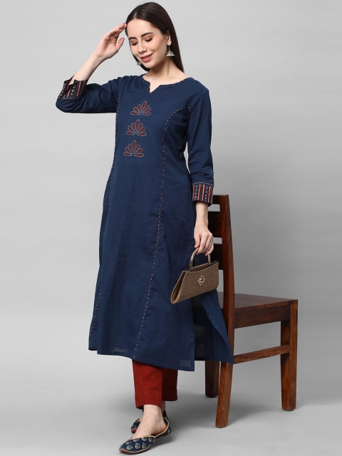 KAMI KUBI Women Straight Fit Ethnic Trousers - Image 5